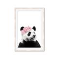 Picture of Flower Crown Panda _GroupedProduct_Rectangle_Portrait_Mini_ _GroupedProduct_Rectangle_Portrait_Framed_Matted_