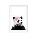 Picture of Flower Crown Panda _GroupedProduct_Rectangle_Portrait_Mini_ _GroupedProduct_Rectangle_Portrait_Framed_Matted_
