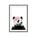 Picture of Flower Crown Panda _GroupedProduct_Rectangle_Portrait_Mini_ _GroupedProduct_Rectangle_Portrait_Framed_Matted_