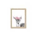 Picture of Flower Crown Deer _GroupedProduct_Rectangle_Portrait_Mini_ _GroupedProduct_Rectangle_Portrait_Framed_Matted_
