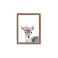 Picture of Flower Crown Deer _GroupedProduct_Rectangle_Portrait_Mini_ _GroupedProduct_Rectangle_Portrait_Framed_Matted_