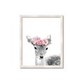 Picture of Flower Crown Deer _GroupedProduct_Rectangle_Portrait_Mini_ _GroupedProduct_Rectangle_Portrait_Framed_Matted_
