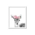 Picture of Flower Crown Deer _GroupedProduct_Rectangle_Portrait_Mini_ _GroupedProduct_Rectangle_Portrait_Framed_Matted_