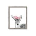 Picture of Flower Crown Deer _GroupedProduct_Rectangle_Portrait_Mini_ _GroupedProduct_Rectangle_Portrait_Framed_Matted_