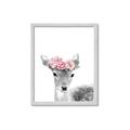 Picture of Flower Crown Deer _GroupedProduct_Rectangle_Portrait_Mini_ _GroupedProduct_Rectangle_Portrait_Framed_Matted_