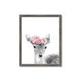 Picture of Flower Crown Deer _GroupedProduct_Rectangle_Portrait_Mini_ _GroupedProduct_Rectangle_Portrait_Framed_Matted_