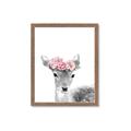 Picture of Flower Crown Deer _GroupedProduct_Rectangle_Portrait_Mini_ _GroupedProduct_Rectangle_Portrait_Framed_Matted_