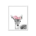 Picture of Flower Crown Deer _GroupedProduct_Rectangle_Portrait_Mini_ _GroupedProduct_Rectangle_Portrait_Framed_Matted_
