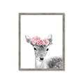 Picture of Flower Crown Deer _GroupedProduct_Rectangle_Portrait_Mini_ _GroupedProduct_Rectangle_Portrait_Framed_Matted_