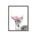 Picture of Flower Crown Deer _GroupedProduct_Rectangle_Portrait_Mini_ _GroupedProduct_Rectangle_Portrait_Framed_Matted_