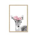 Picture of Flower Crown Deer _GroupedProduct_Rectangle_Portrait_Mini_ _GroupedProduct_Rectangle_Portrait_Framed_Matted_