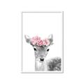 Picture of Flower Crown Deer _GroupedProduct_Rectangle_Portrait_Mini_ _GroupedProduct_Rectangle_Portrait_Framed_Matted_