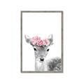 Picture of Flower Crown Deer _GroupedProduct_Rectangle_Portrait_Mini_ _GroupedProduct_Rectangle_Portrait_Framed_Matted_