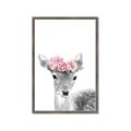 Picture of Flower Crown Deer _GroupedProduct_Rectangle_Portrait_Mini_ _GroupedProduct_Rectangle_Portrait_Framed_Matted_