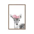 Picture of Flower Crown Deer _GroupedProduct_Rectangle_Portrait_Mini_ _GroupedProduct_Rectangle_Portrait_Framed_Matted_