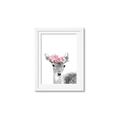 Picture of Flower Crown Deer _GroupedProduct_Rectangle_Portrait_Mini_ _GroupedProduct_Rectangle_Portrait_Framed_Matted_