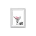Picture of Flower Crown Deer _GroupedProduct_Rectangle_Portrait_Mini_ _GroupedProduct_Rectangle_Portrait_Framed_Matted_