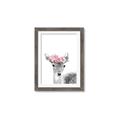 Picture of Flower Crown Deer _GroupedProduct_Rectangle_Portrait_Mini_ _GroupedProduct_Rectangle_Portrait_Framed_Matted_