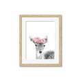 Picture of Flower Crown Deer _GroupedProduct_Rectangle_Portrait_Mini_ _GroupedProduct_Rectangle_Portrait_Framed_Matted_