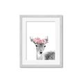 Picture of Flower Crown Deer _GroupedProduct_Rectangle_Portrait_Mini_ _GroupedProduct_Rectangle_Portrait_Framed_Matted_