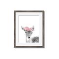 Picture of Flower Crown Deer _GroupedProduct_Rectangle_Portrait_Mini_ _GroupedProduct_Rectangle_Portrait_Framed_Matted_