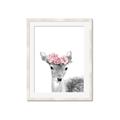 Picture of Flower Crown Deer _GroupedProduct_Rectangle_Portrait_Mini_ _GroupedProduct_Rectangle_Portrait_Framed_Matted_
