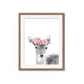 Picture of Flower Crown Deer _GroupedProduct_Rectangle_Portrait_Mini_ _GroupedProduct_Rectangle_Portrait_Framed_Matted_