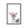 Picture of Flower Crown Deer _GroupedProduct_Rectangle_Portrait_Mini_ _GroupedProduct_Rectangle_Portrait_Framed_Matted_