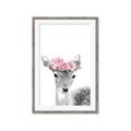 Picture of Flower Crown Deer _GroupedProduct_Rectangle_Portrait_Mini_ _GroupedProduct_Rectangle_Portrait_Framed_Matted_