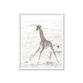 Picture of Summer Giraffe _GroupedProduct_Rectangle_Portrait_Mini_ _GroupedProduct_Rectangle_Portrait_Framed_Matted_
