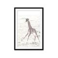 Picture of Summer Giraffe _GroupedProduct_Rectangle_Portrait_Mini_ _GroupedProduct_Rectangle_Portrait_Framed_Matted_