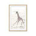 Picture of Summer Giraffe _GroupedProduct_Rectangle_Portrait_Mini_ _GroupedProduct_Rectangle_Portrait_Framed_Matted_