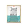 Picture of Water Hippo _GroupedProduct_Rectangle_Portrait_Mini_ _GroupedProduct_Rectangle_Portrait_Framed_Matted_