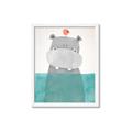 Picture of Water Hippo _GroupedProduct_Rectangle_Portrait_Mini_ _GroupedProduct_Rectangle_Portrait_Framed_Matted_