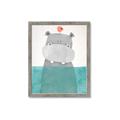 Picture of Water Hippo _GroupedProduct_Rectangle_Portrait_Mini_ _GroupedProduct_Rectangle_Portrait_Framed_Matted_