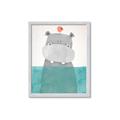 Picture of Water Hippo _GroupedProduct_Rectangle_Portrait_Mini_ _GroupedProduct_Rectangle_Portrait_Framed_Matted_