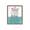Picture of Water Hippo _GroupedProduct_Rectangle_Portrait_Mini_ _GroupedProduct_Rectangle_Portrait_Framed_Matted_