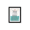 Picture of Water Hippo _GroupedProduct_Rectangle_Portrait_Mini_ _GroupedProduct_Rectangle_Portrait_Framed_Matted_