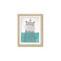 Picture of Water Hippo _GroupedProduct_Rectangle_Portrait_Mini_ _GroupedProduct_Rectangle_Portrait_Framed_Matted_