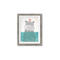 Picture of Water Hippo _GroupedProduct_Rectangle_Portrait_Mini_ _GroupedProduct_Rectangle_Portrait_Framed_Matted_