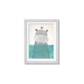 Picture of Water Hippo _GroupedProduct_Rectangle_Portrait_Mini_ _GroupedProduct_Rectangle_Portrait_Framed_Matted_