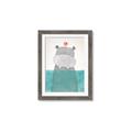 Picture of Water Hippo _GroupedProduct_Rectangle_Portrait_Mini_ _GroupedProduct_Rectangle_Portrait_Framed_Matted_