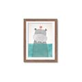 Picture of Water Hippo _GroupedProduct_Rectangle_Portrait_Mini_ _GroupedProduct_Rectangle_Portrait_Framed_Matted_