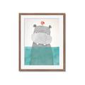 Picture of Water Hippo _GroupedProduct_Rectangle_Portrait_Mini_ _GroupedProduct_Rectangle_Portrait_Framed_Matted_