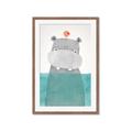 Picture of Water Hippo _GroupedProduct_Rectangle_Portrait_Mini_ _GroupedProduct_Rectangle_Portrait_Framed_Matted_