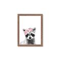 Picture of Flower Crown Raccoon _GroupedProduct_Rectangle_Portrait_Mini_ _GroupedProduct_Rectangle_Portrait_Framed_Matted_