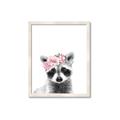 Picture of Flower Crown Raccoon _GroupedProduct_Rectangle_Portrait_Mini_ _GroupedProduct_Rectangle_Portrait_Framed_Matted_