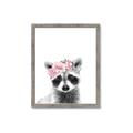 Picture of Flower Crown Raccoon _GroupedProduct_Rectangle_Portrait_Mini_ _GroupedProduct_Rectangle_Portrait_Framed_Matted_