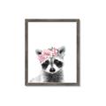 Picture of Flower Crown Raccoon _GroupedProduct_Rectangle_Portrait_Mini_ _GroupedProduct_Rectangle_Portrait_Framed_Matted_