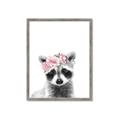 Picture of Flower Crown Raccoon _GroupedProduct_Rectangle_Portrait_Mini_ _GroupedProduct_Rectangle_Portrait_Framed_Matted_